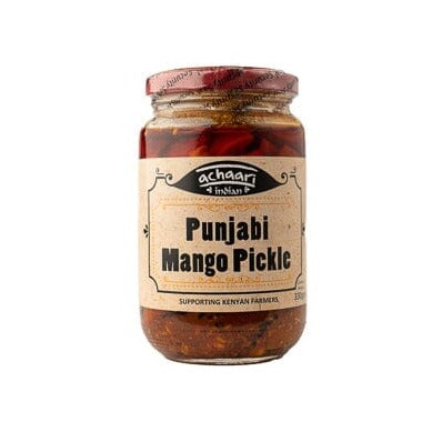 Achaari Punjabi Mango Pickle at zucchini